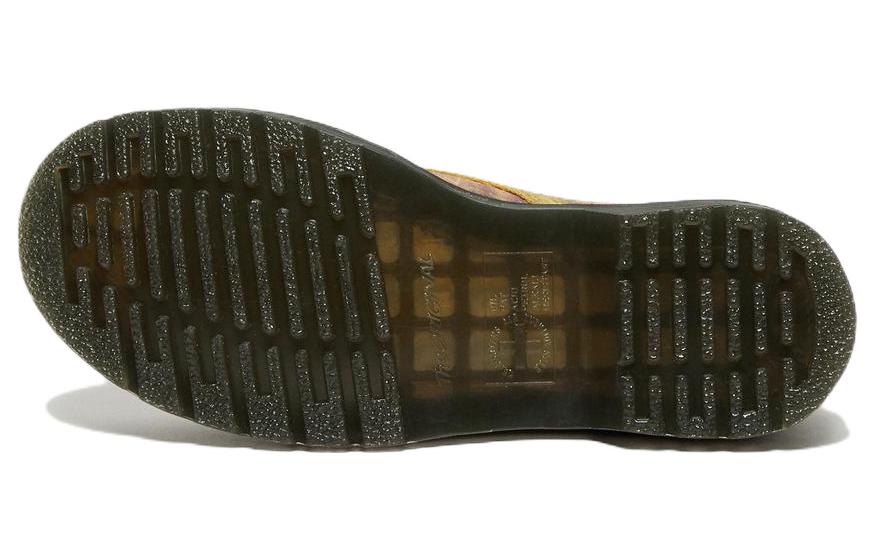 (WMNS) Dr. Martens 1460 Pascal Tie Dye Leather Lace Up Boots 'Burnt Yellow' 27962745