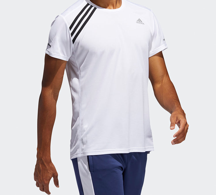 adidas Run It 3-Stripes Tee 'White' FK1592