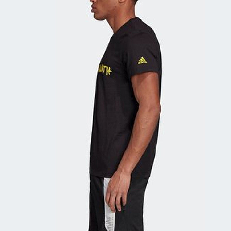 adidas Dame Hecklers Basketball Sports Round Neck Short Sleeve Black GD8714