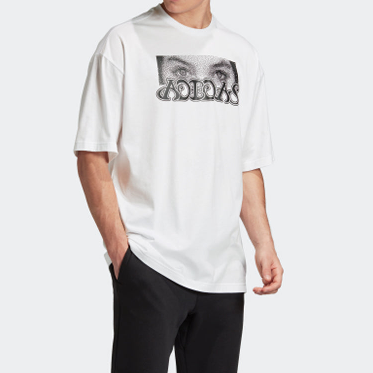 adidas LOOSE TEE M Sports Short Sleeve White GQ0546