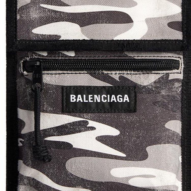 Balenciaga Explorer Small Pouch With Strap Camo Print 'Grey' 6559822AARO9061