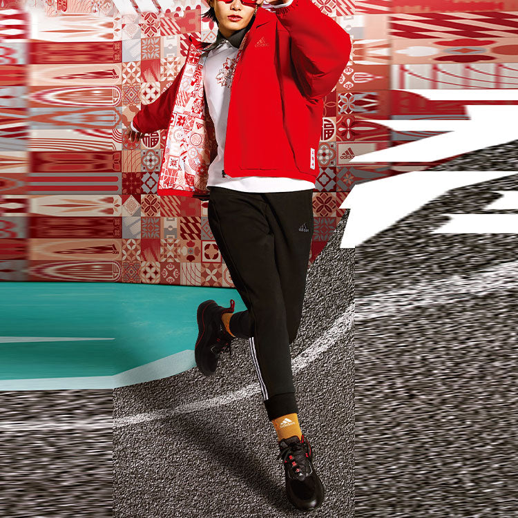 (WMNS) adidas CNY Limited Reversible Hooded Track Jacket Red HC2803