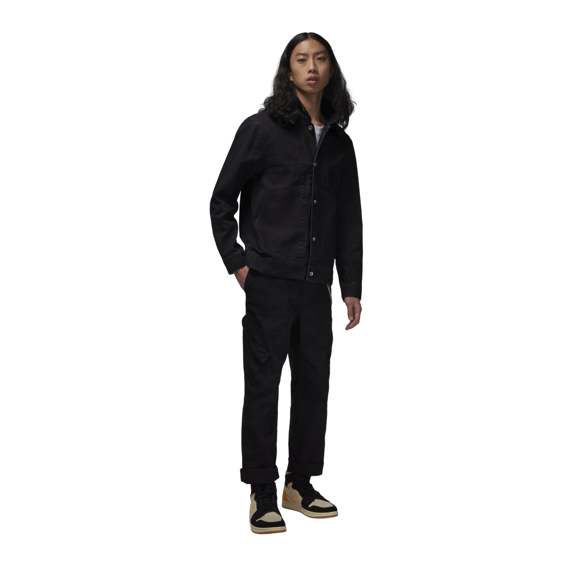 Air Jordan Essentials Chicago Jacket Asia Sizing 'Black' FN4528-010