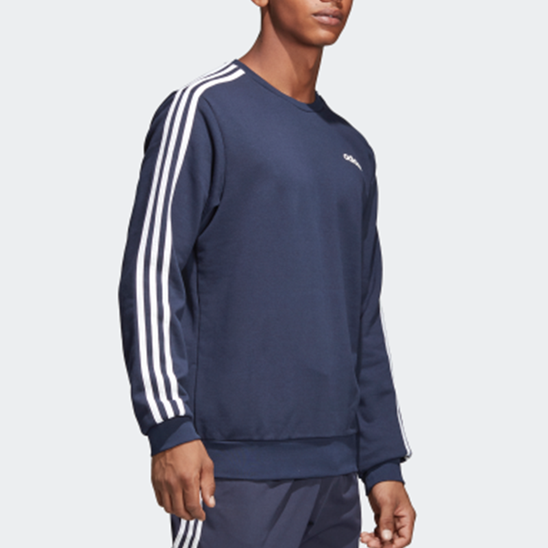 adidas 3-Stripes Sweatshirt 'Blue White' DU0484