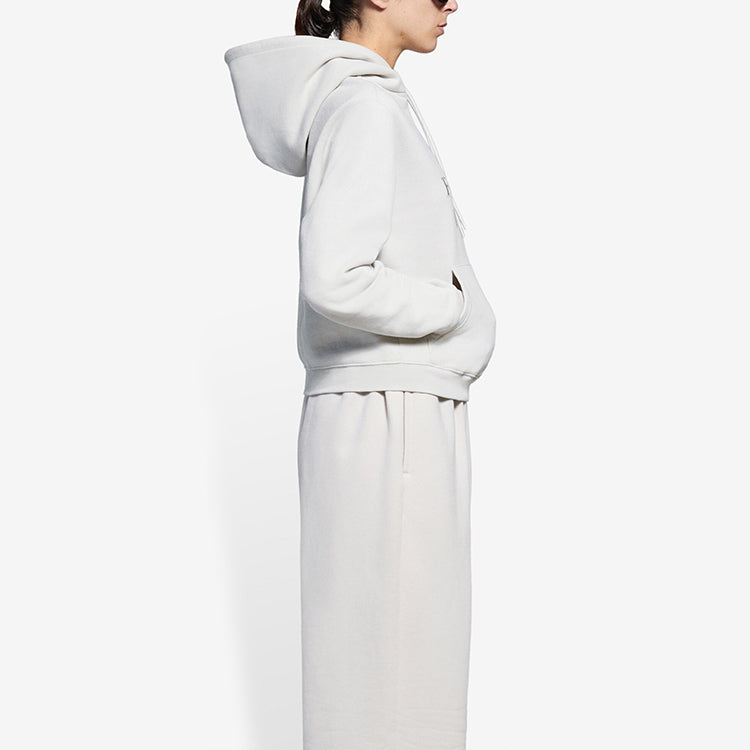 (WMNS) Balenciaga SS21 Fashion Week Shrunk Hooded Sweatshirt Grey 657683TKV852984