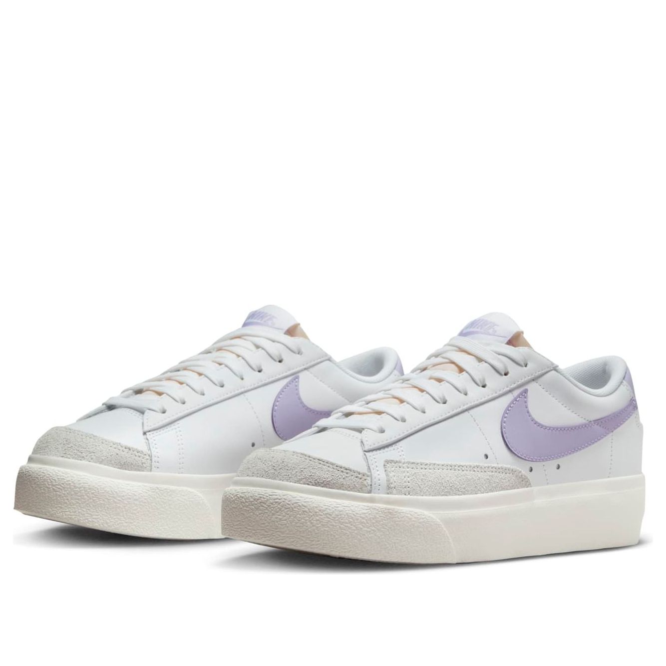 (WMNS) Nike Blazer Low Platform 'White Lilac Bloom' DJ0292-114