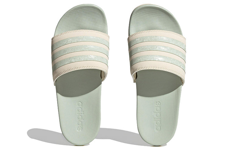 (WMNS) adidas Adilette Comfort Slide 'White Linen Green' H03620