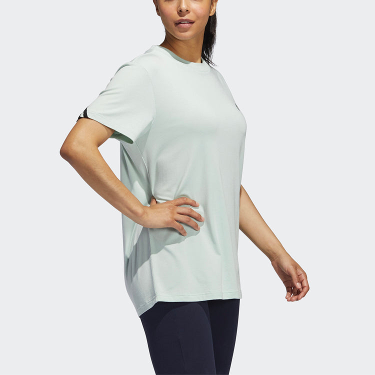 (WMNS) adidas Training Athleisure Casual Sports Breathable Short Sleeve Green GH3801
