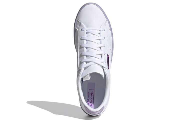 (WMNS) adidas Sleek 'White Bliss Purple' FW3461