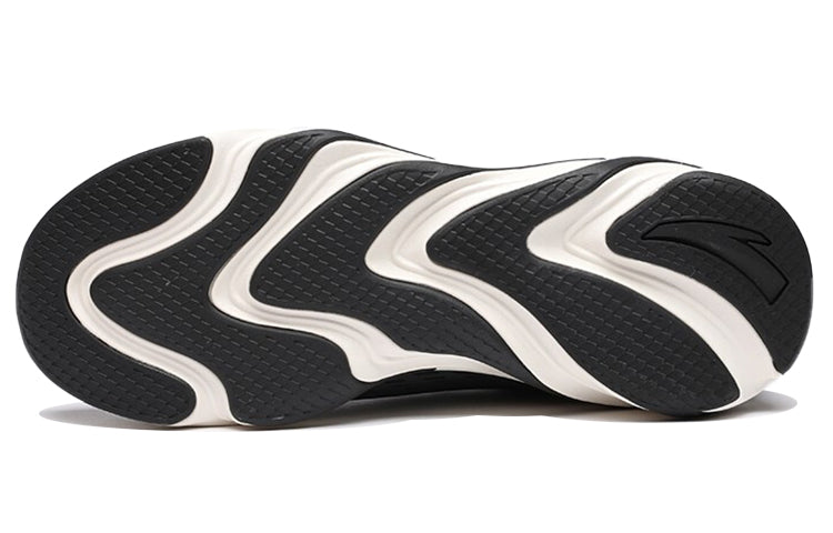 (WMNS) ANTA Leather Running Shoes 'Black Orange White' 122045522-7