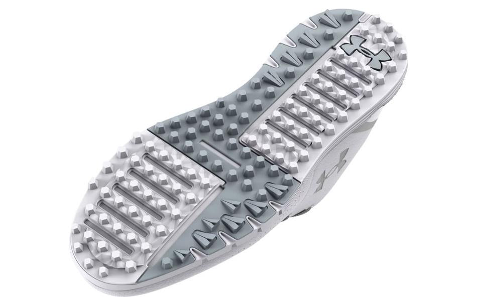 Under Armour HOVR Fade 2 Spikeless Golf 2E Wide 'White Metallic Silver' 3026404-100