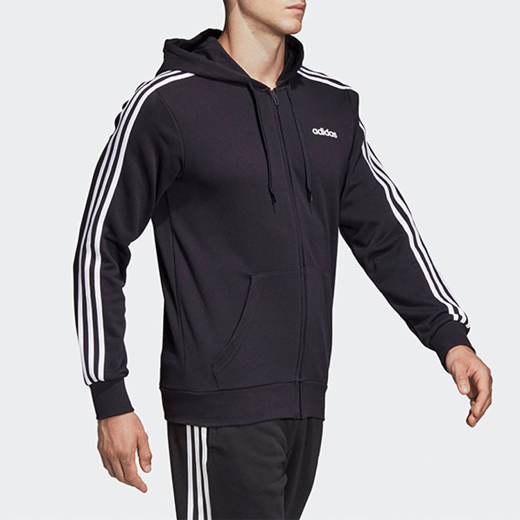 Men's adidas Knit Zipper Jacket Black DQ3102