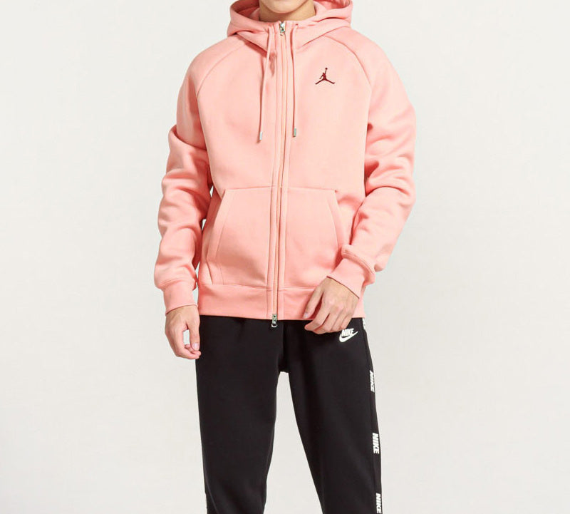 Air Jordan Flying Man Embroidered Sports Hooded Jacket Pink CD8734-606