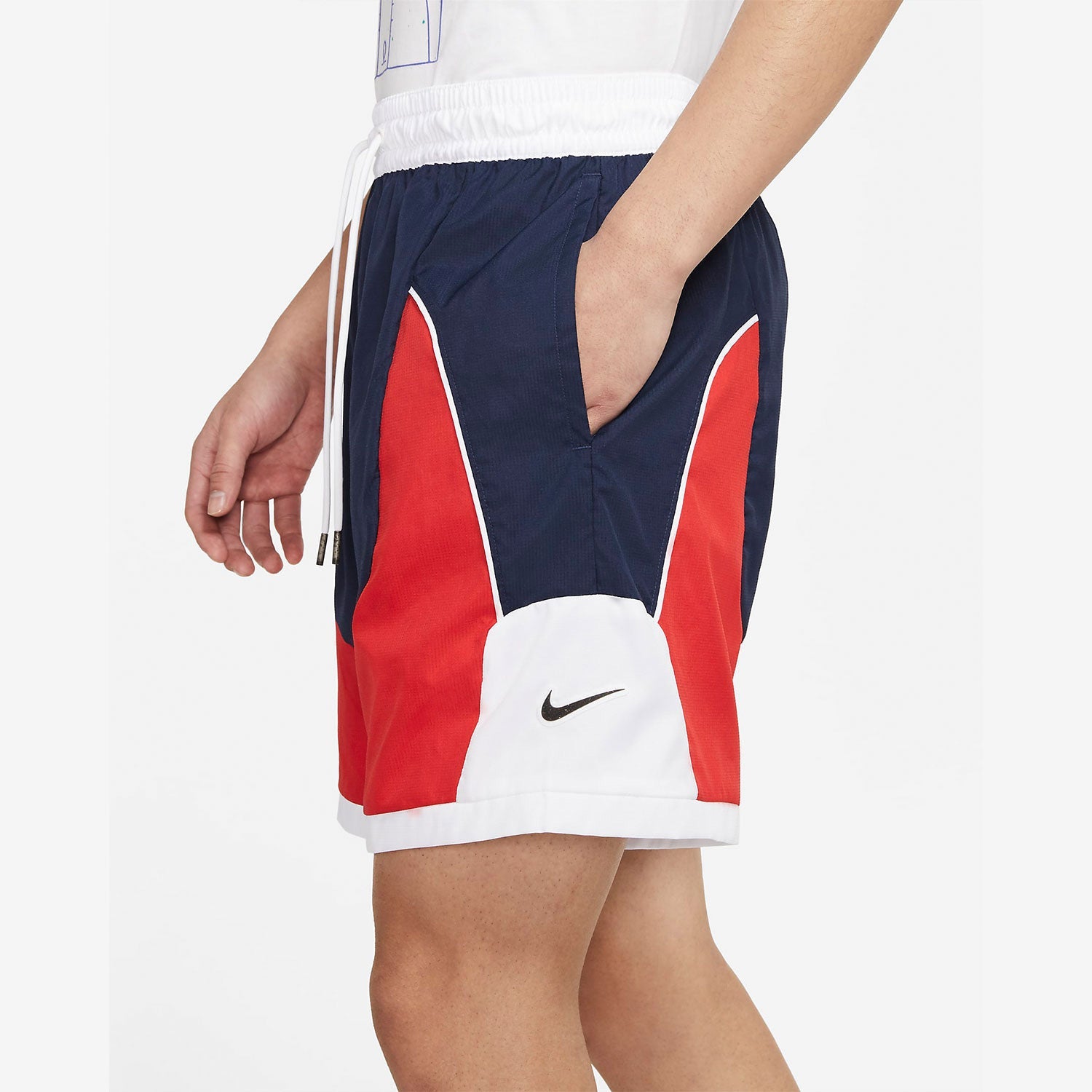 Nike Throwback Woven Sports Basketball Shorts Red CV1863-419