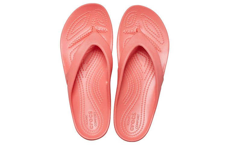 (WMNS) Crocs Kadee 2 Minimalistic Casual Flip-Flops Red 202492-6SL