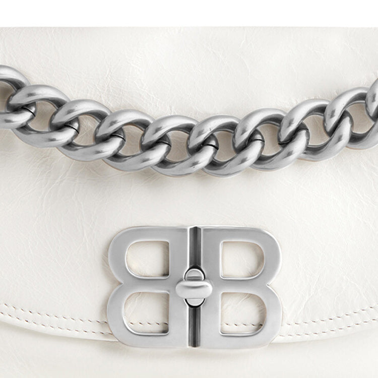 (WMNS) Balenciaga Bb Soft Small Flap Bag 'Optic White' 7485982AAIY9001
