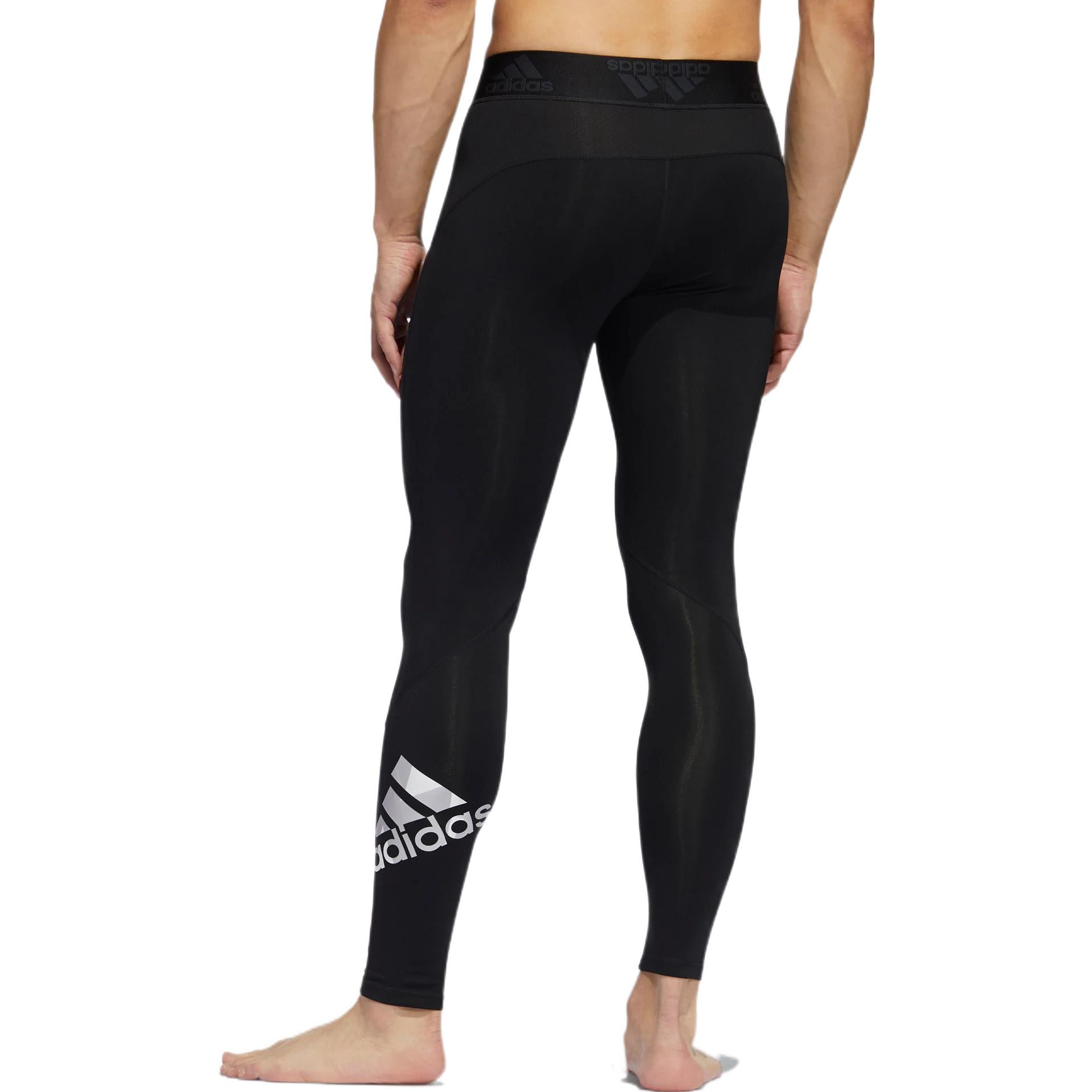 Men's adidas Solid Color Tight Sports Pants/Trousers/Joggers Black GC8252