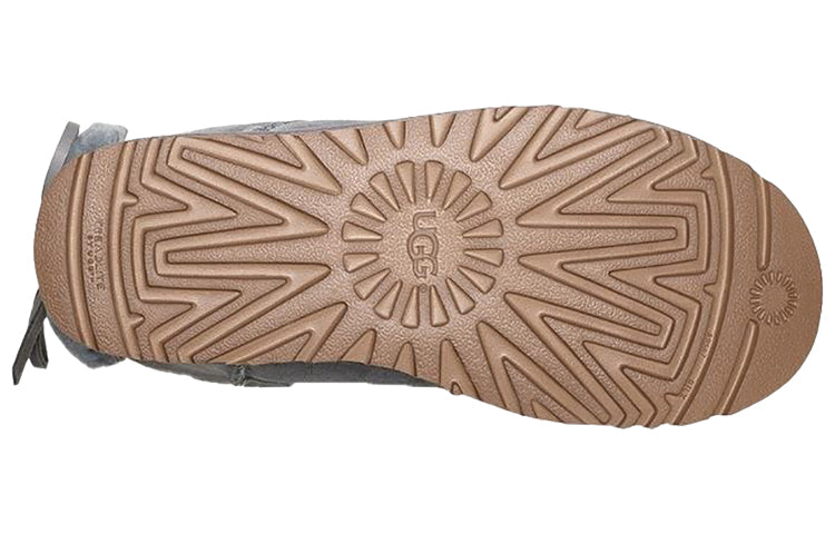 (WMNS) UGG Classic Double Bow Mini 'Geyser' 1103652-GYS