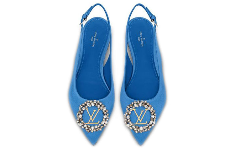 (WMNS) LOUIS VUITTON Madeleine Flats 'Blue' 1A6555