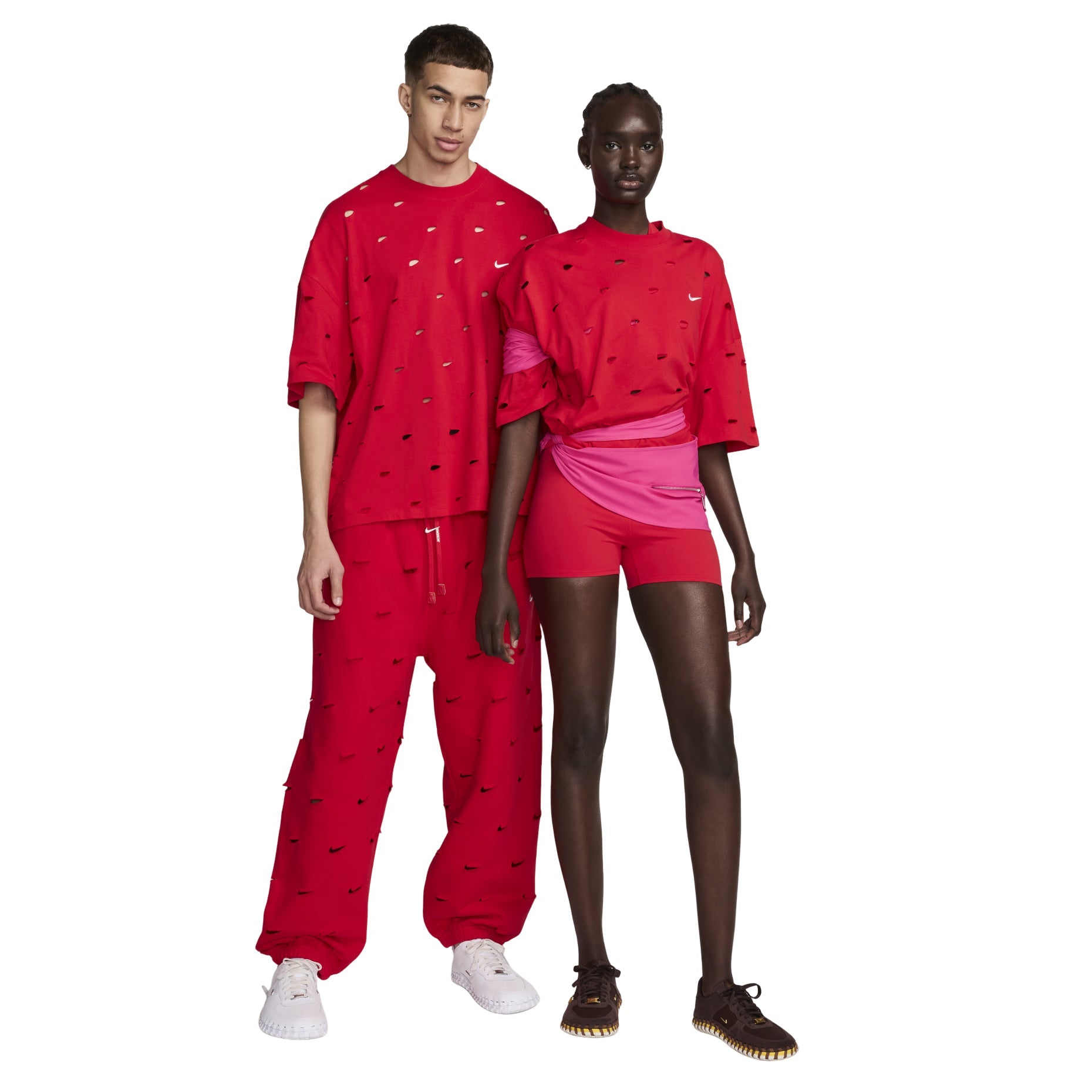 Nike x Jacquemus Swoosh T-shirt Asia Sizing 'Red' FJ3478-657