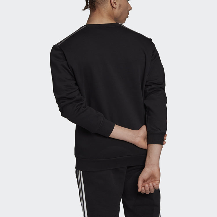 adidas originals Linear Crew logo Printing Casual Sports Black FT9281