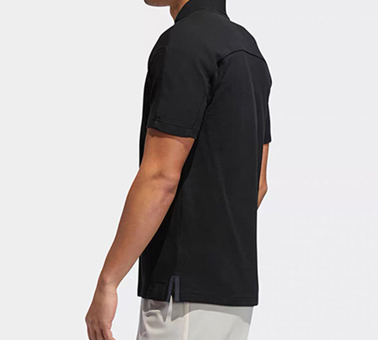 Men's adidas WJ POLO Short Sleeve POLO Black Polo Shirt FT2760