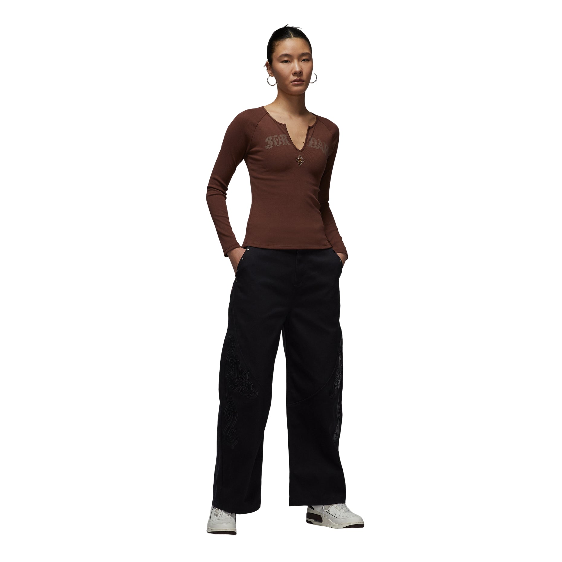(WMNS) Air Jordan Flight New Year Series Trousers 'Black' IQ3962-010