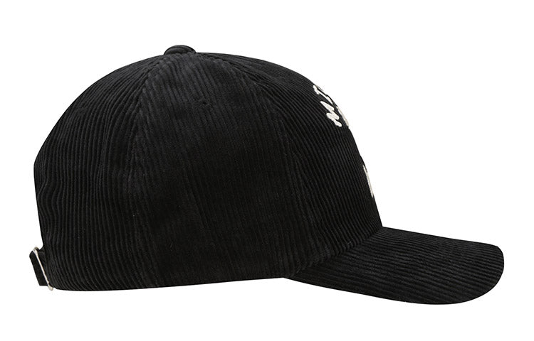 MLB Mickey x Disney Crossover corduroy Baseball Cap Black 32CPKC011-07L