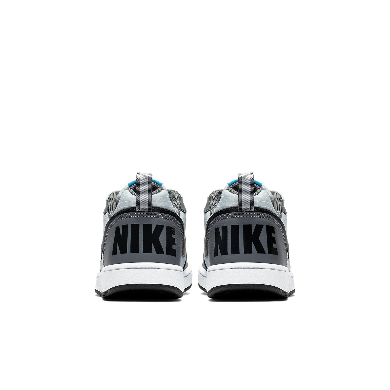 (GS) Nike Court Borough Low Shoes Grey/Black/Blue 839985-006