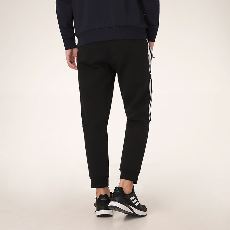 adidas Casual Sports Bundle Feet Lacing Stripe Knit Long Pants Black GP1014