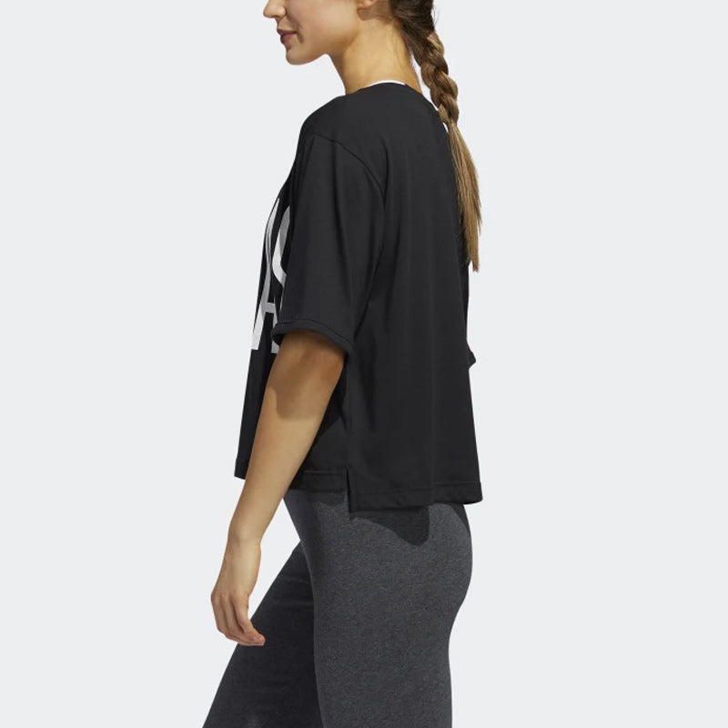 (WMNS) adidas T-Shirt Asia Sizing 'Black' FM1654