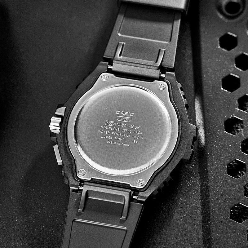 CASIO Quartz Analog Watch 'Silver Navy' MWA-100H-2A