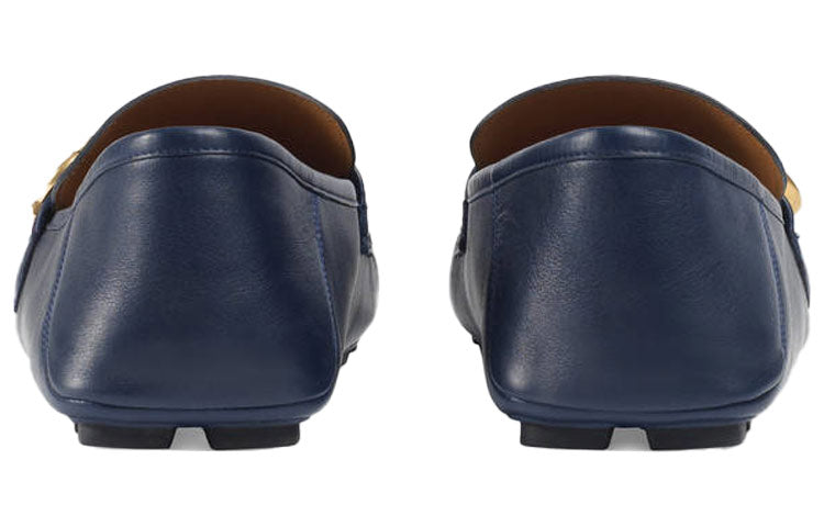Gucci Horsebit Loafers Moccasins 'Navy' 450891-DTM10-4062