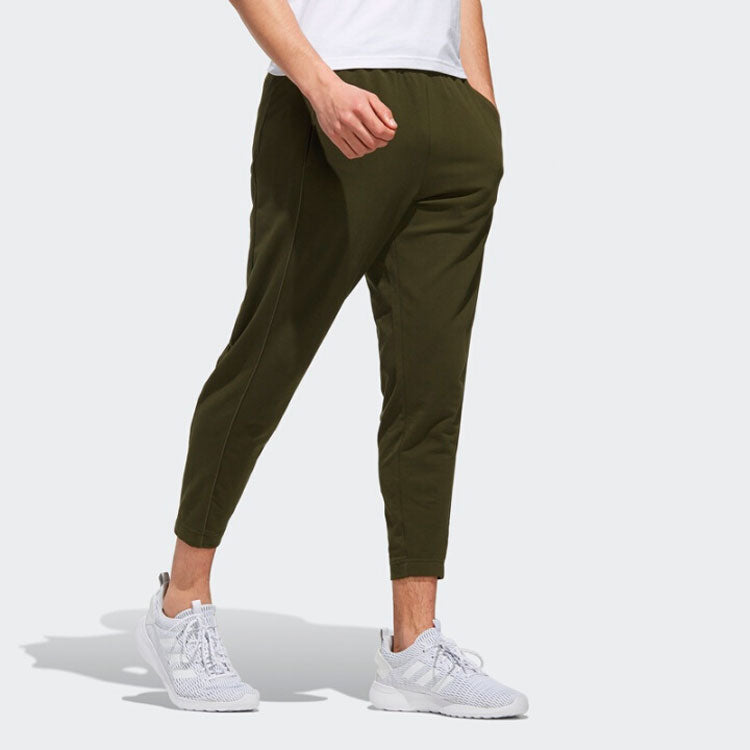 adidas neo Training Slim Fit Athleisure Casual Sports Pants Green EJ7079