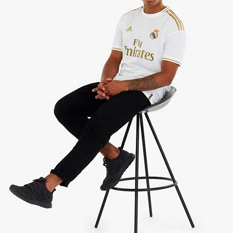 adidas real Madrid 19-20 Season Fan Edition Home Alphabet Logo Stripe Sports Soccer/Football Short Sleeve Jersey DW4433