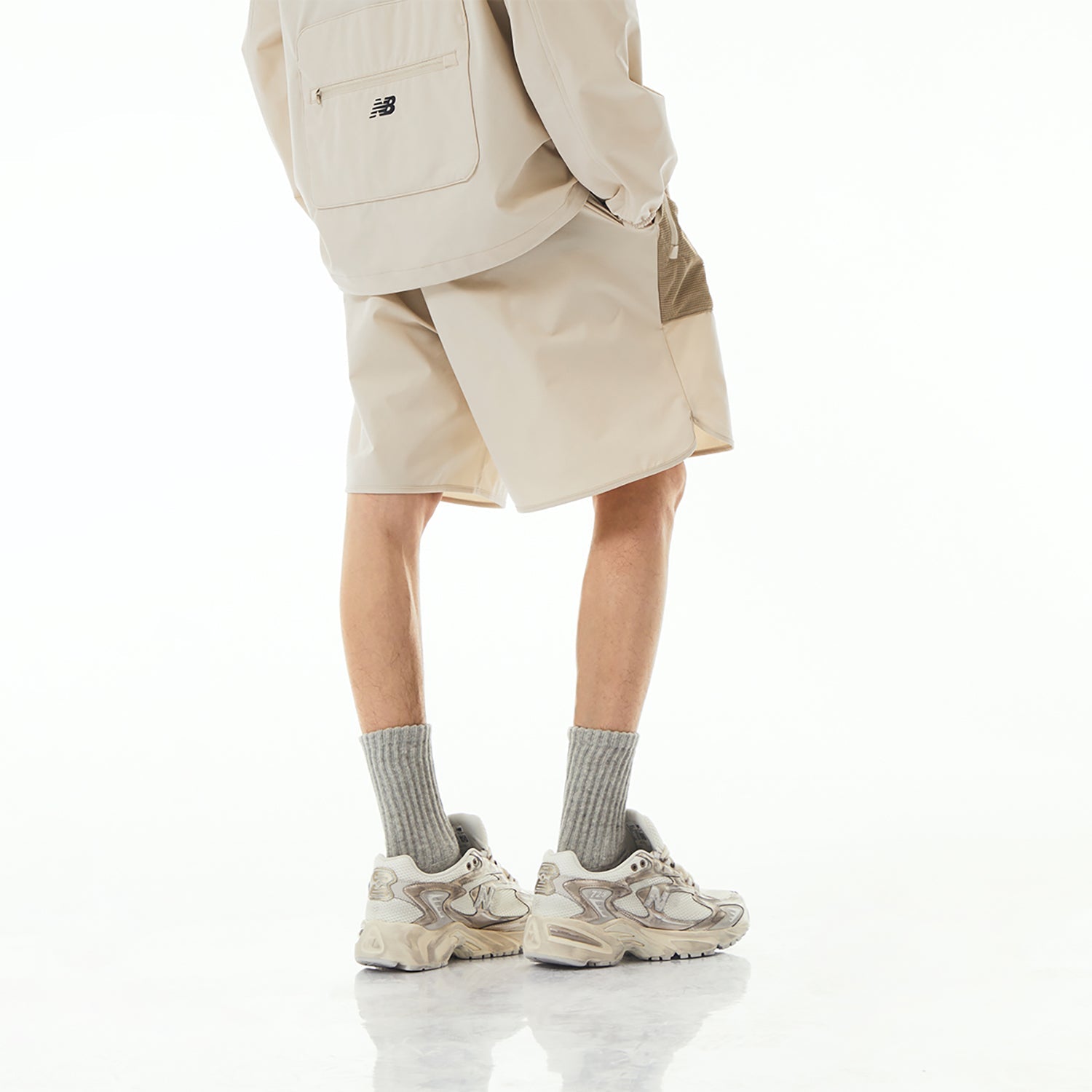 New Balance Woven Short With Mesh Pocket Asia Sizing 'Light Brown' NVE24171-LB