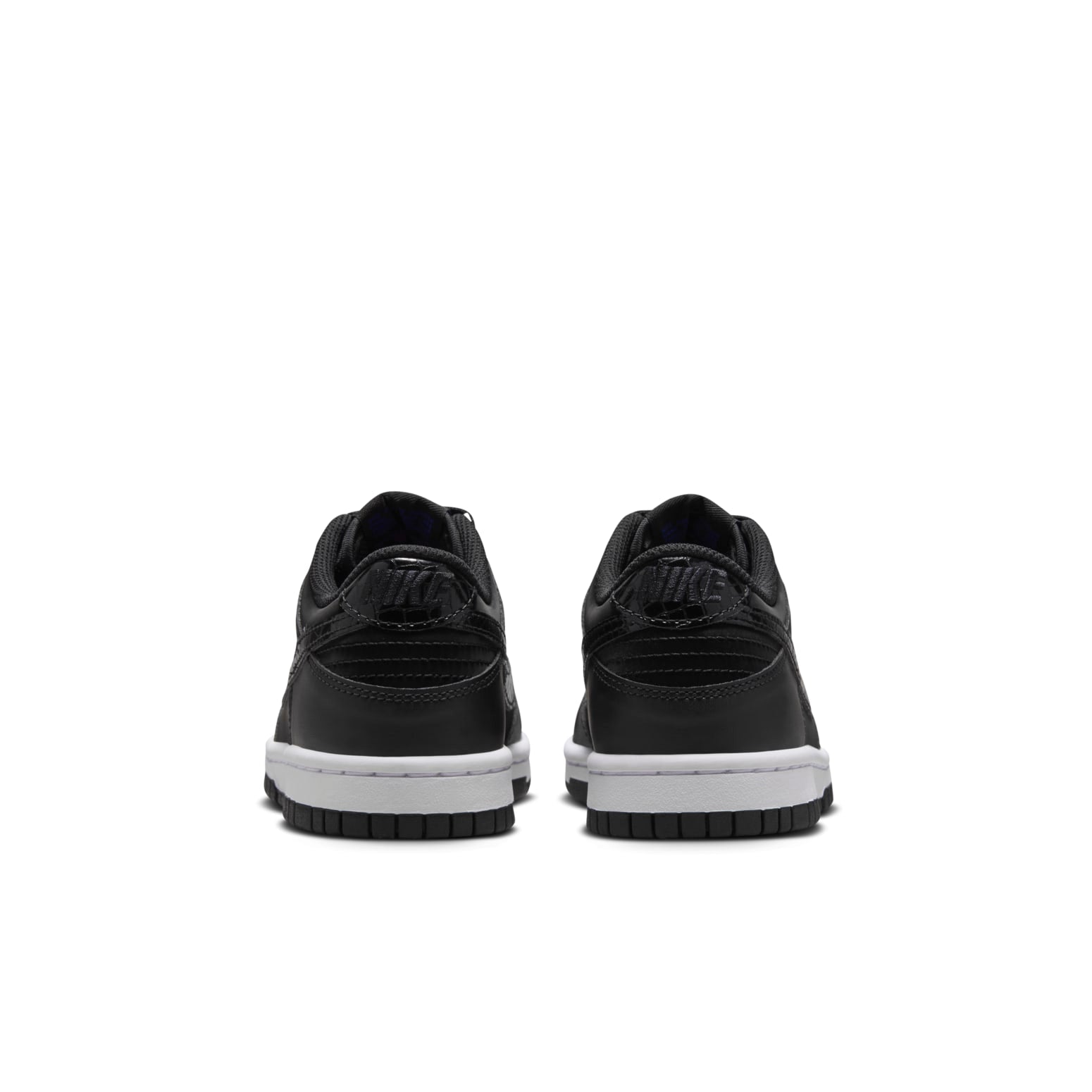 (GS) Nike Dunk Low 'Black Croc Swoosh' FV7472-001