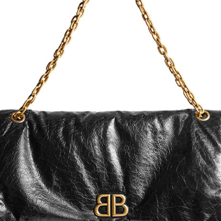 (WMNS) Balenciaga Monaco Large Chain Bag 'Black' 7659332AAR81000
