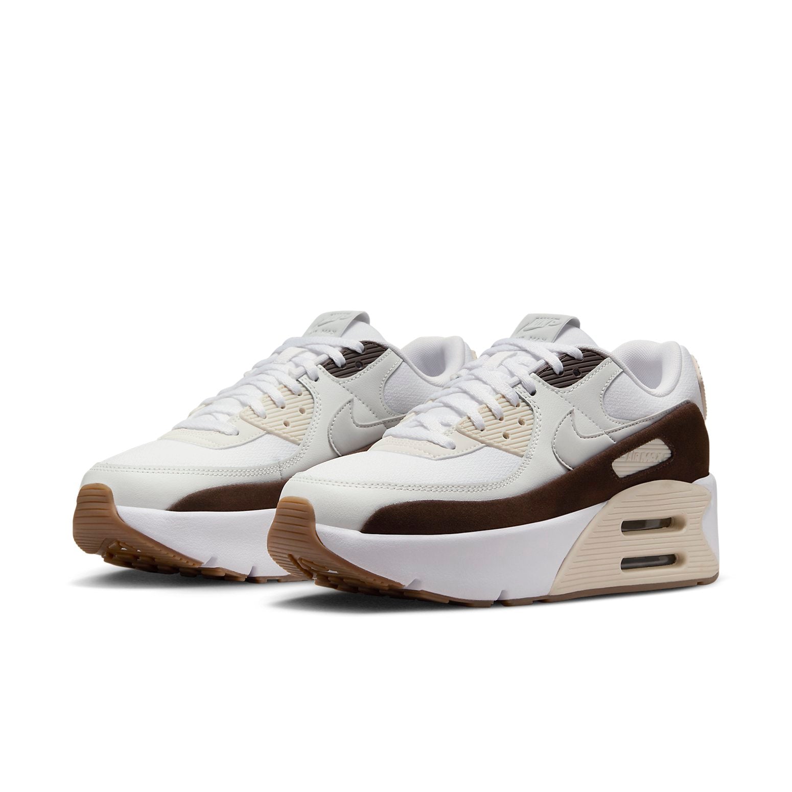 (WMNS) Nike Air Max 90 LV8 'White Baroque Brown' FD4328-102