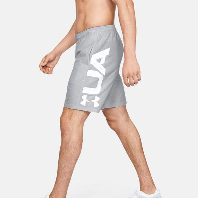 Under Armour Woven Graphic Emboss Training Shorts 'Grey White' 1351670-014
