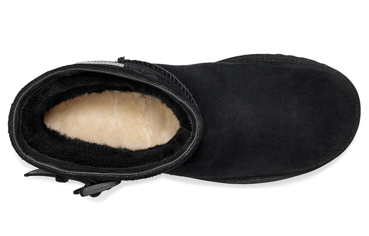 UGG Classic Mini Strap Snow Boots Black 1018907-BLK
