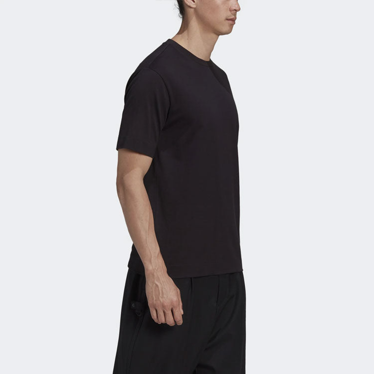 Y-3 Back Printing Casual Short Sleeve Unisex Black GK4362