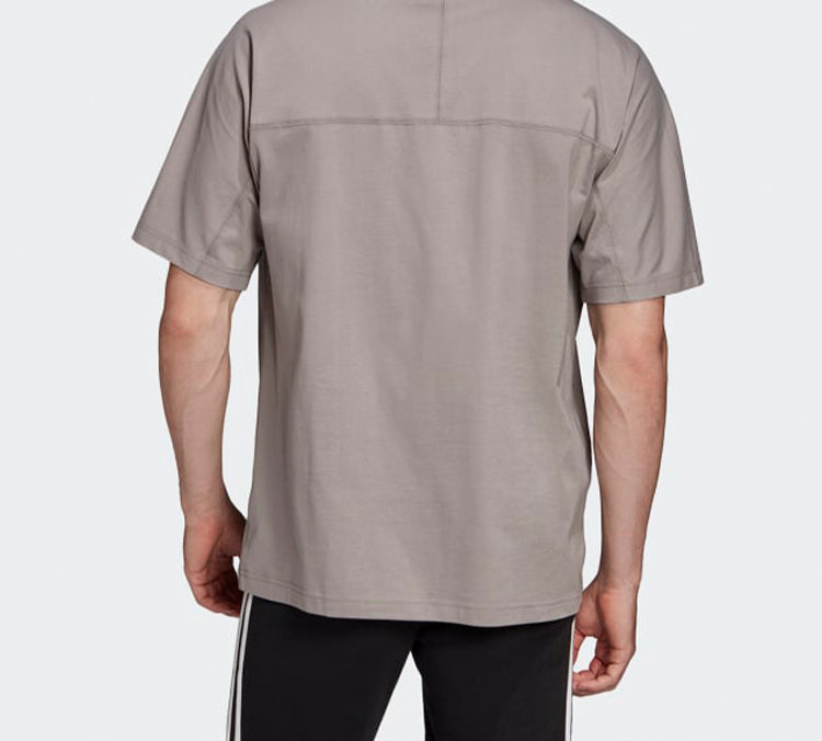 adidas originals Small Logo Sports Short Sleeve Gray FM2219