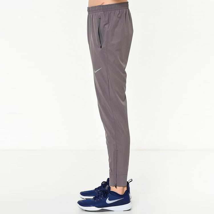 Nike logo Woven Quick Dry Running Sports Pants Gray CD8385-056