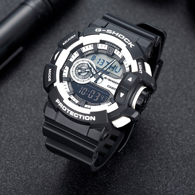 CASIO G-Shock Analog-Digital 'Black White' GA-400-1A