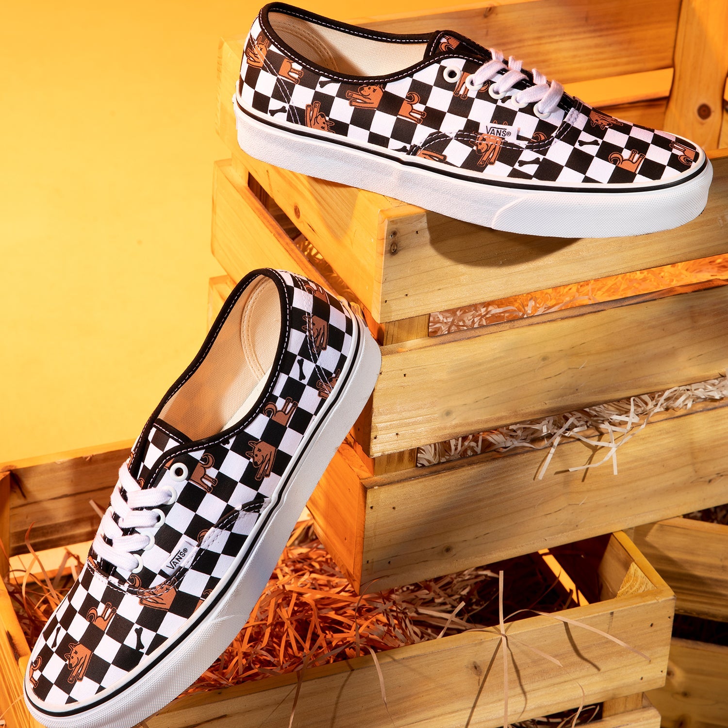Vans Wallpaper Authentic 'Black White' VN0A5KS9BP6