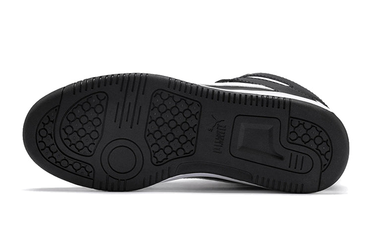 (GS) PUMA Rebound Lay Up Sl Mid-high Board Shoes Black/White 370486-01