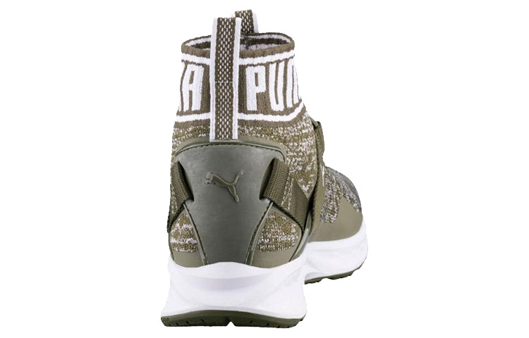PUMA Ignite EvoKnit Running Shoes Green/White 189697-14