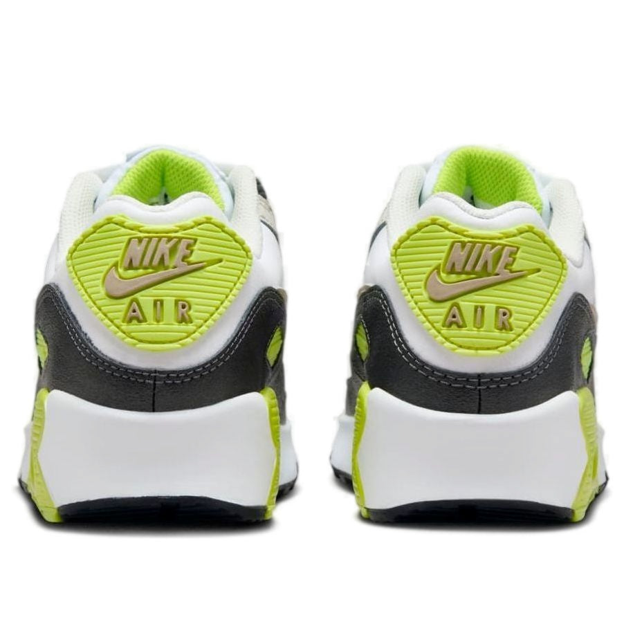 (GS) Nike Air Max 90 'White Cyber Dark Smoke Grey Khaki' HF6358-103