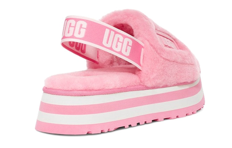 (WMNS) UGG Disco Slide Thick Sole Shoe 'Pink' 1112258-STPN